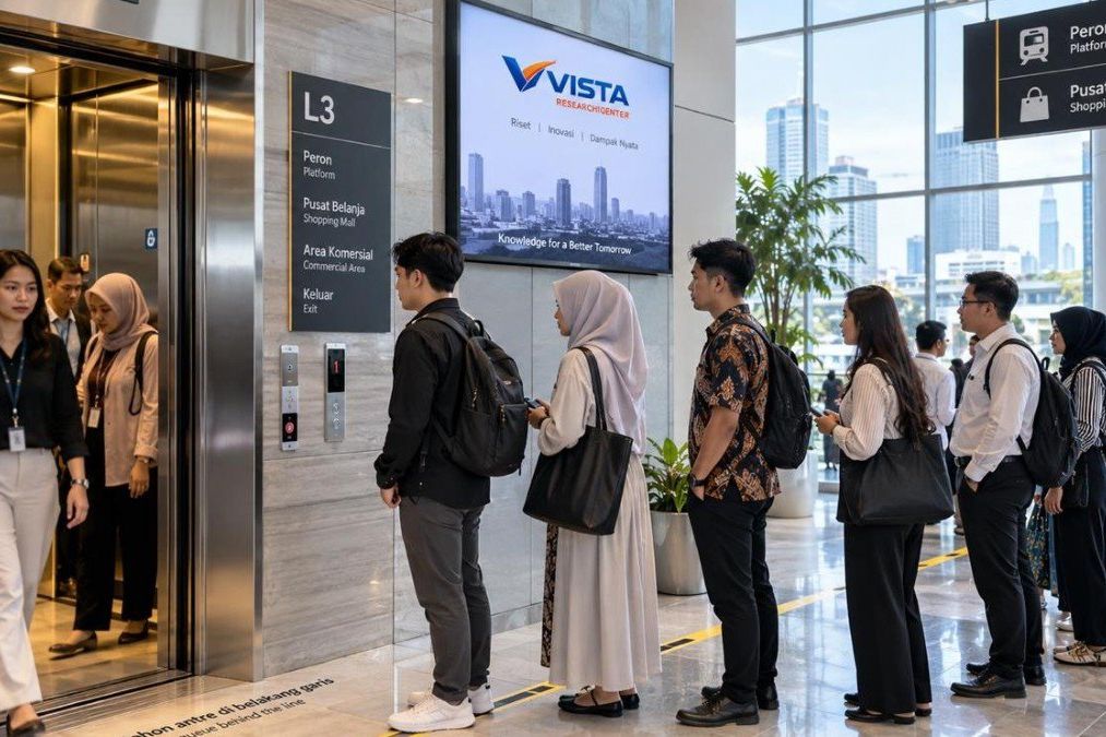 Budaya Antre di Lift Cerminkan Kebiasaan Sosial