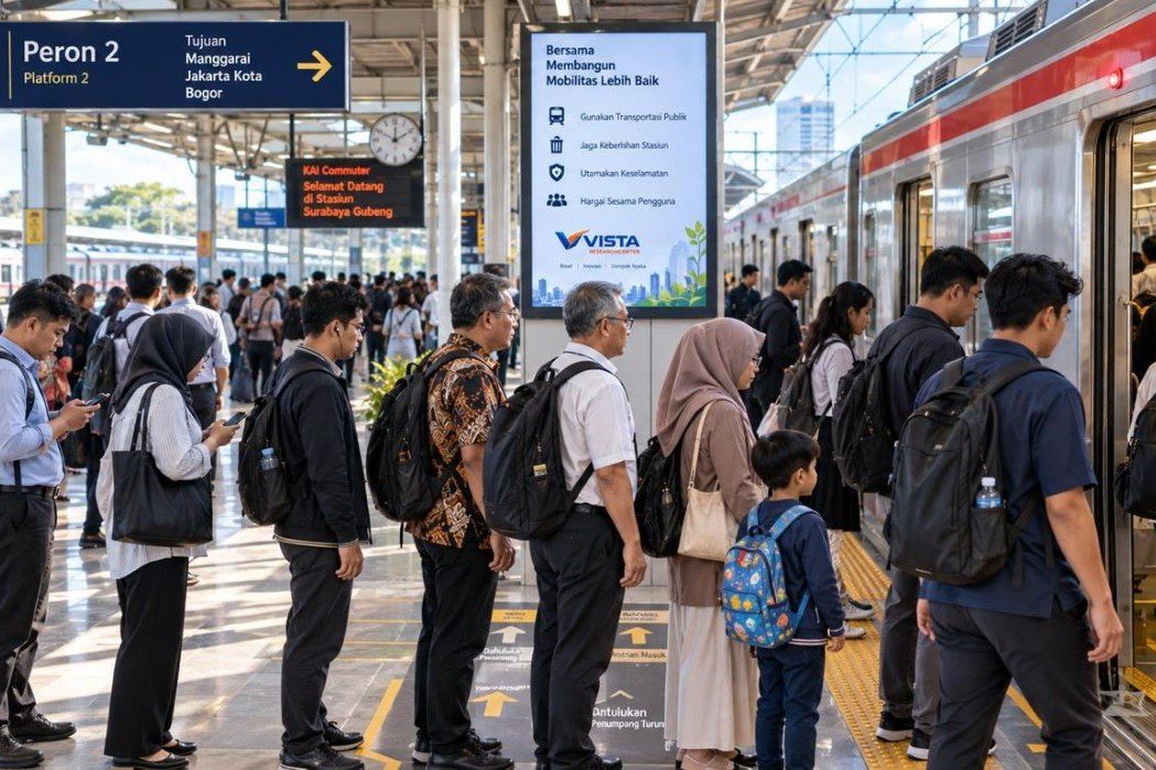 Antre Transportasi Umum Bikin Perjalanan Lebih Tertib
