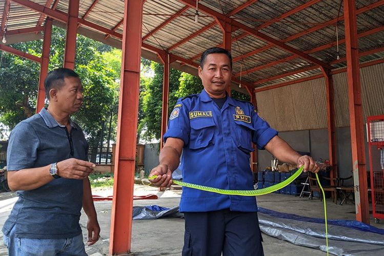 Kantor BPBD Kabupaten Mojokerto Dimasuki Ular