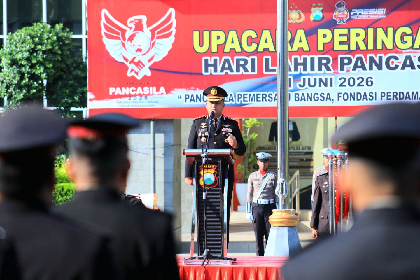 Peringati Hari Lahir Pancasila, Polres Gresik Ajak Jaga Persatuan