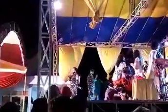 Rawan Covid, Hiburan Dangdut Dibubarkan Paksa Aparat Gabungan 