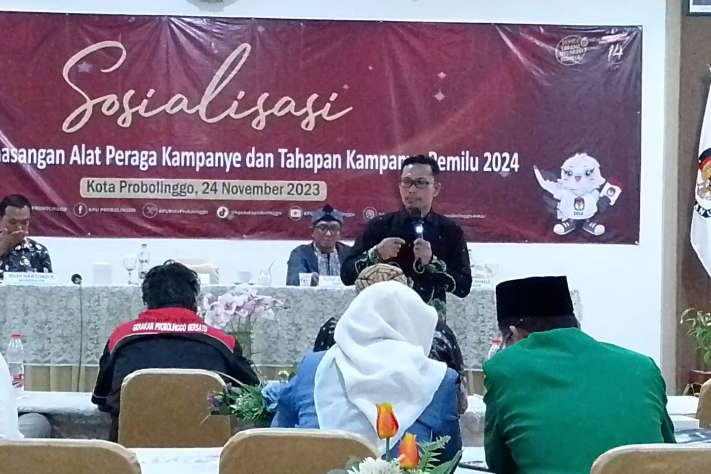 KPU Kota Probolinggo Sosialisasi Aturan Pemasangan Alat Peraga Kampanye