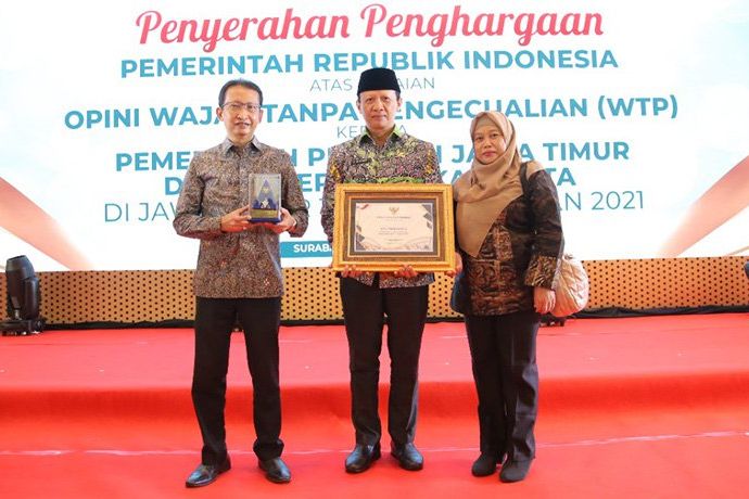 Raih WTP Lima Kali Berturut-turut, Kota Probolinggo Terima Penghargaan dari Menteri Keuangan