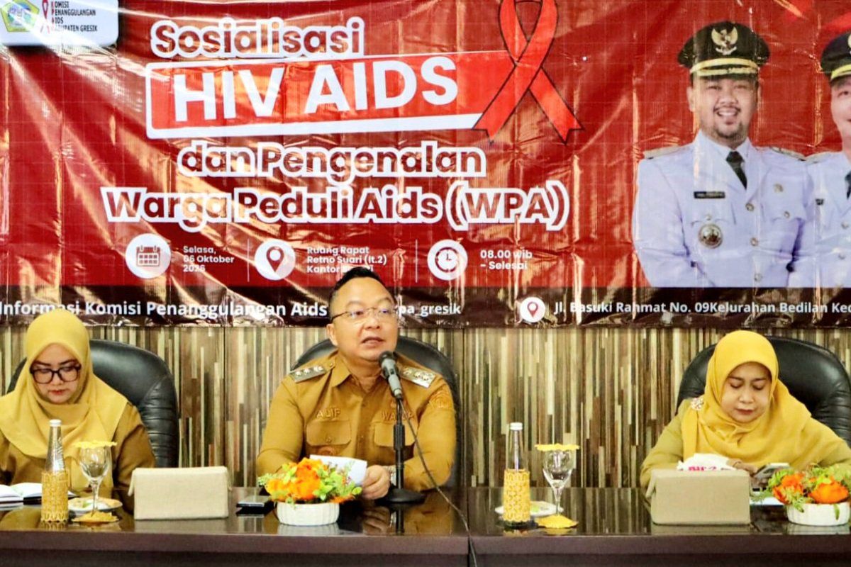 Wabup Gresik Minta Masyarakat Hentikan Diskriminasi terhadap ODHA