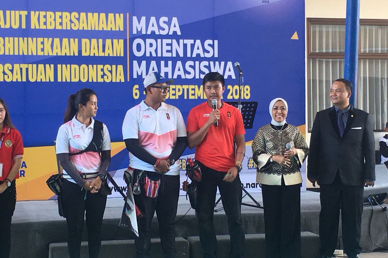 Atlet Asian Games 2018 Meriahkan MOM Universitas Narotama Surabaya