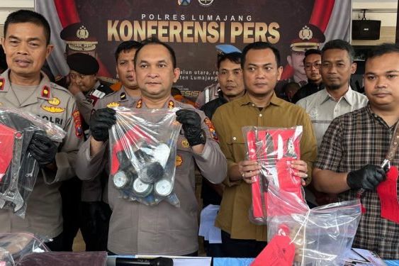 Polres Lumajang Tangkap Dua Pencuri 91 Unit Meteran Air Perumdam Tirta Mahameru