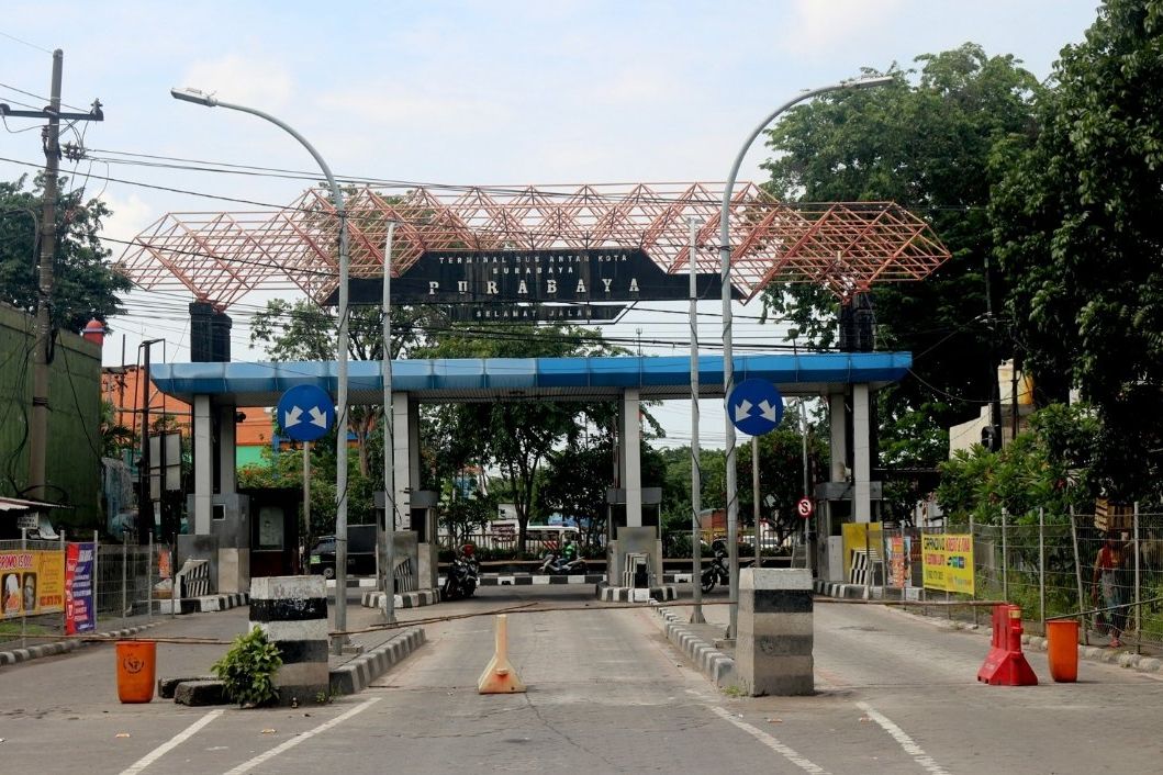 PSBB Dimulai, Terminal Purabaya dan TOW Hentikan Operasional Bus AKDP dan AKAP