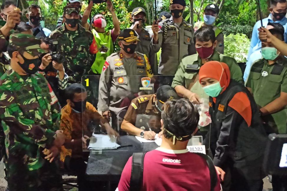 Ratusan Pelanggar Protokol Kesehatan di Surabaya Wajib Bayar Denda