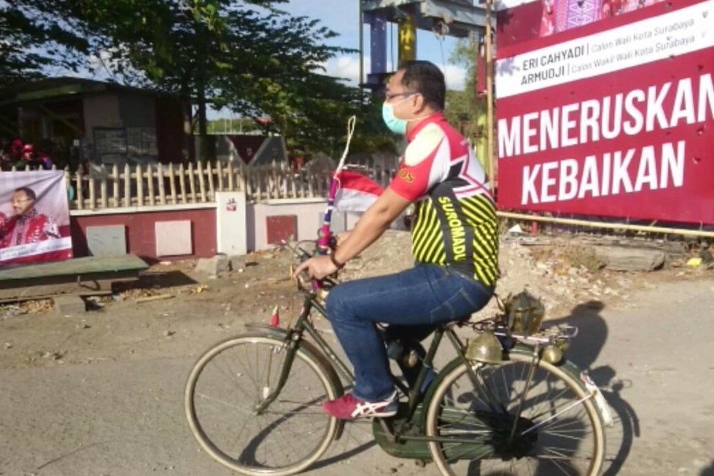 Bacalon Wali Kota Surabaya Eri Cahyadi Siapkan Shelter dan Kawasan Khusus Pesepeda