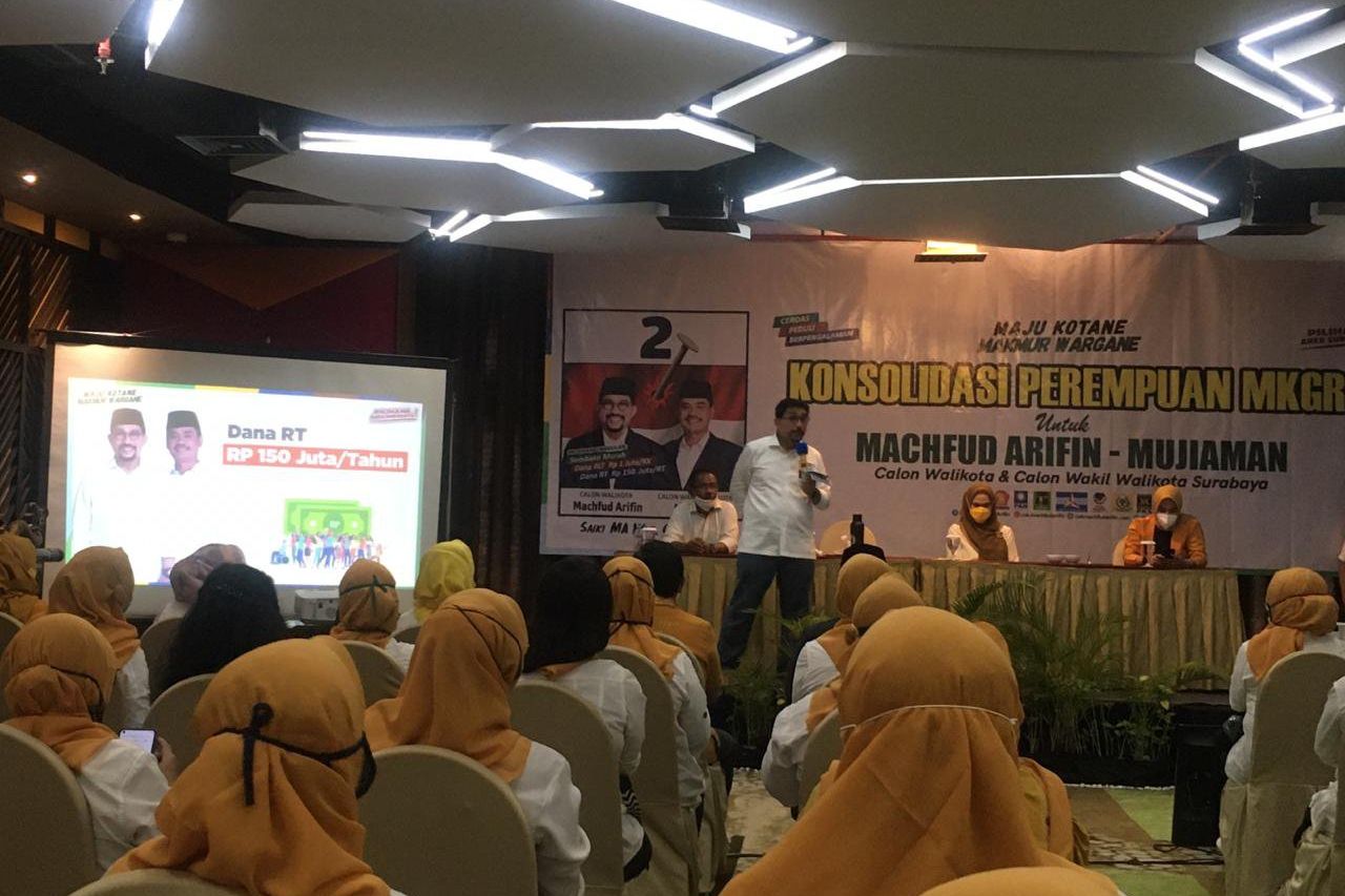 MKGR Jatim Siap Kawal 10 Ribu Suara Kemenangan Machfud Arifin-Mujiaman