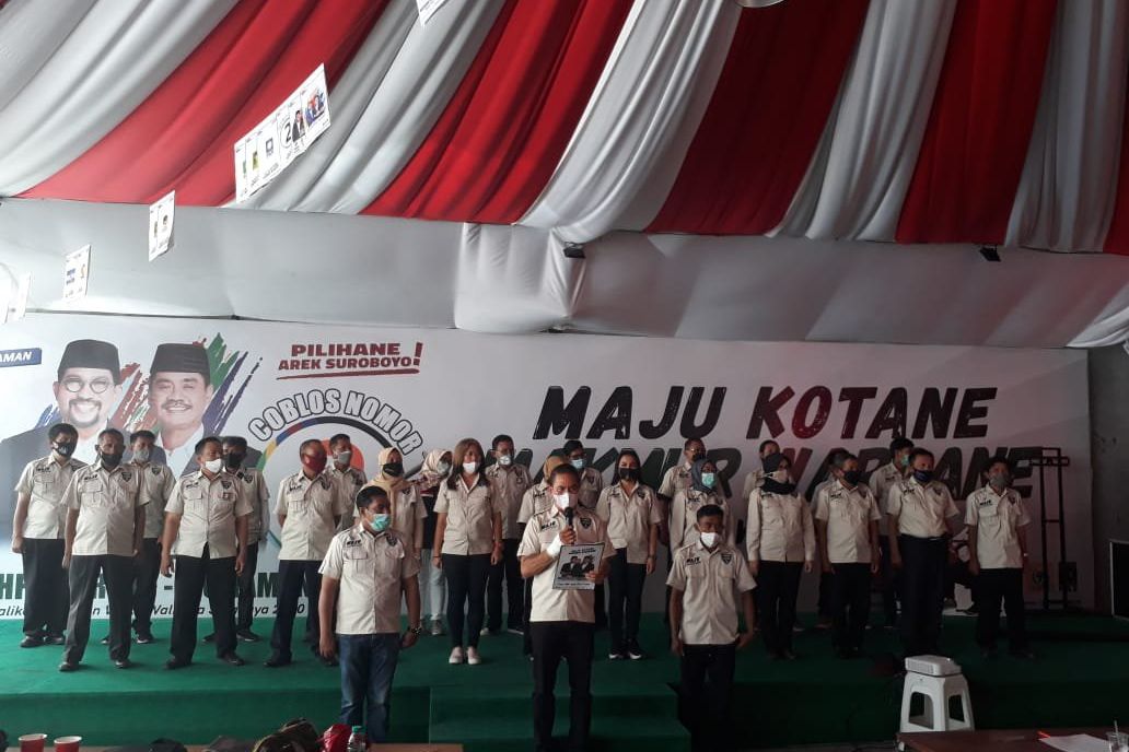 Tolak Melakukan Kecurangan dan Dicurangi Relawan Machfud Arifin-Mujiaman Deklarasikan Diri