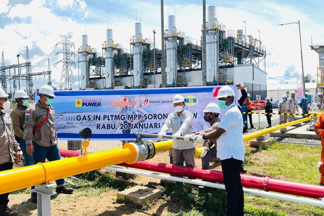 Perta Daya Gas Alirkan Gas Perdana ke PLTMG Sorong 