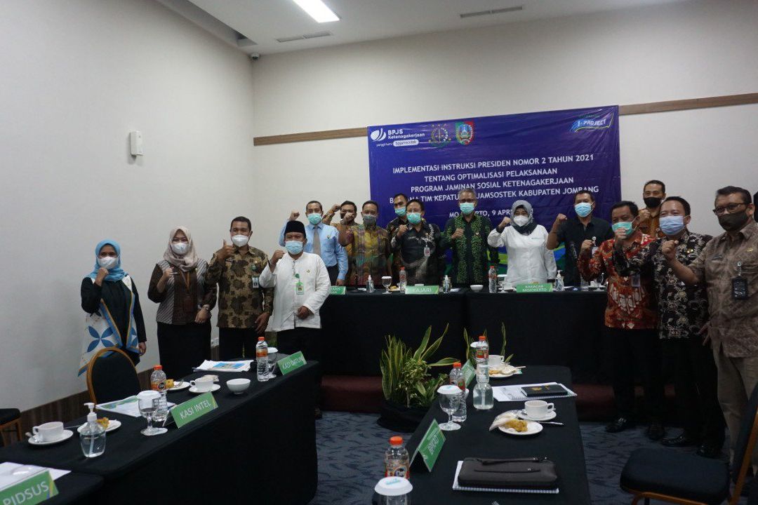 Kejaksaan dan Pemda Jombang dukung BPJamsostek dalam Implementasi Inpres 02 Tahun 2021