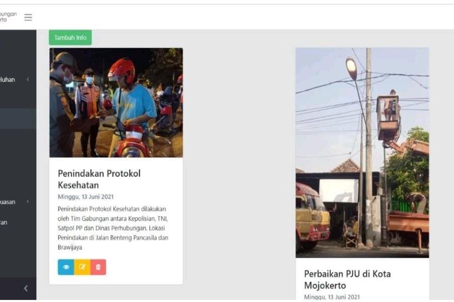 Dishub Kota Mojokerto Launching Aplikasi Pengaduan Perlengkapan Jajan Berbasis Android