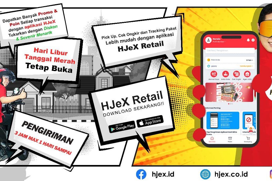 HJeX Hadirkan Aplikasi untuk Memudahkan Pengiriman Paket dari Alamat Pengirim ke Alamat Penerima