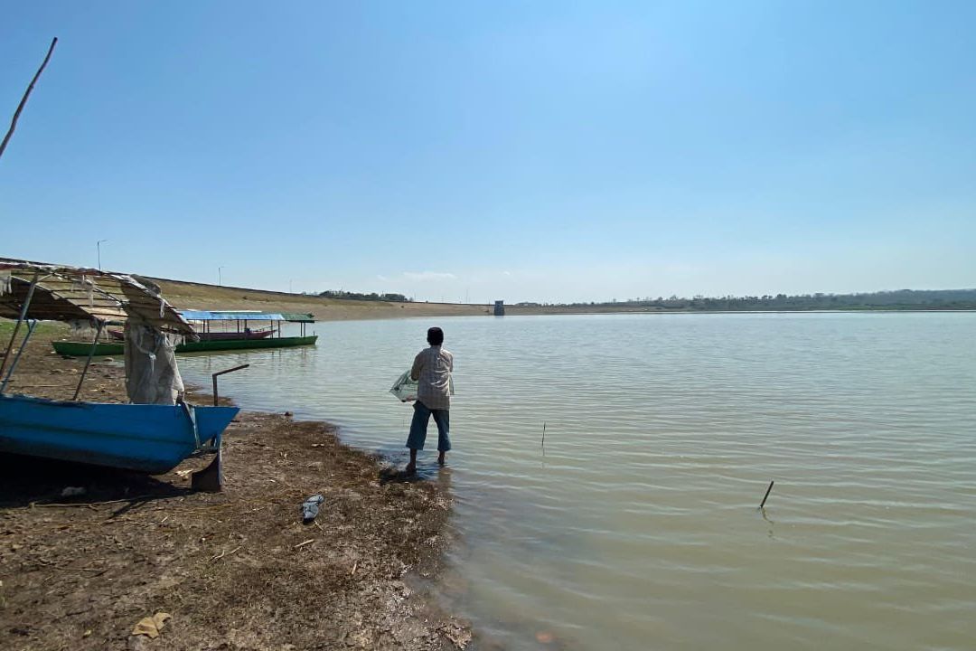Puncak Musim Kemarau, Volume Air di Waduk Dawuhan Madiun Tersisa 23 Persen