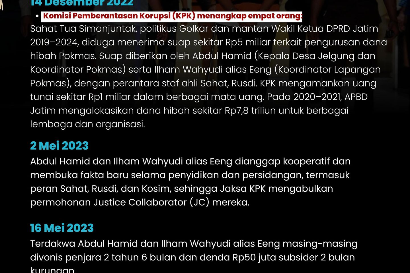 Suap Hibah APBD Jatim Mengalir Jauh, dari Pejabat sampai Masyarakat