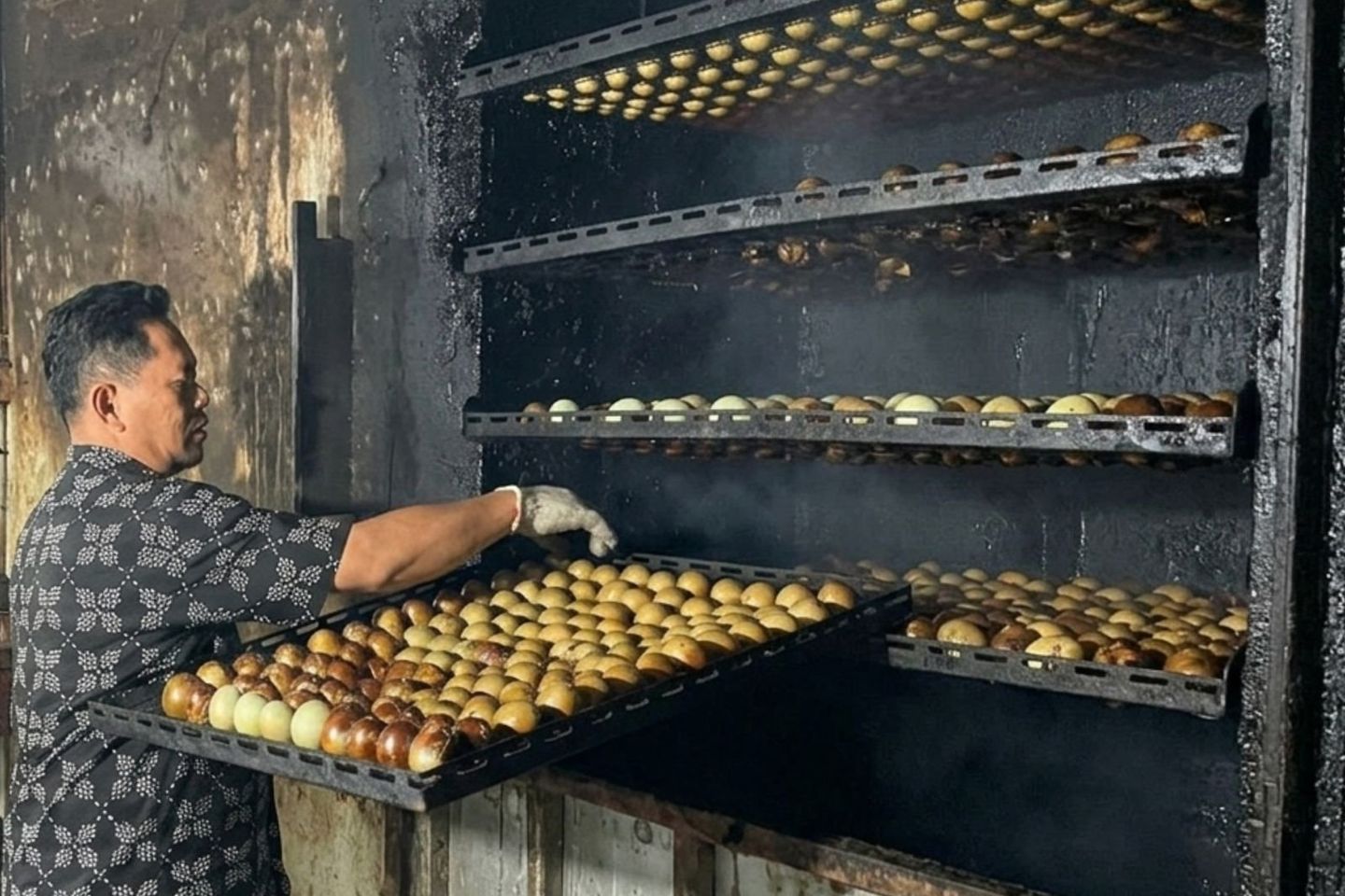 Dari Bejijong Mojokerto, Rasa Telur Asin Asap Ini Menyebar ke Luar Kota