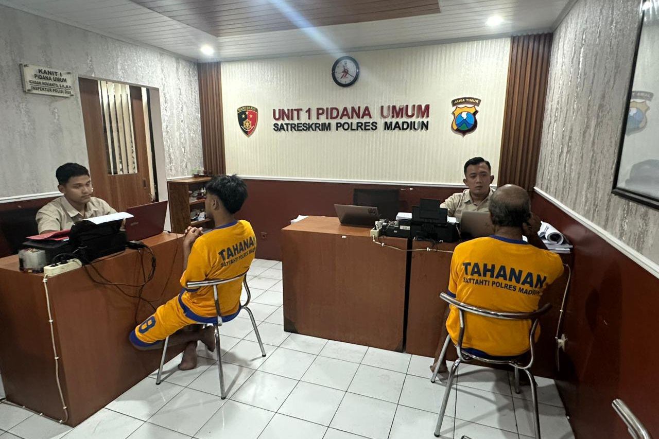 Dua Pelaku Curanmor Spesialis Kunci Tertinggal Ditangkap di Madiun