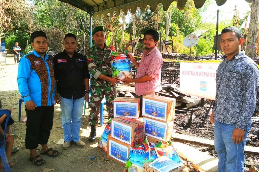 MRI-ACT Bersama Wongsolo Respon Cepat Kebakaran di Amuntai