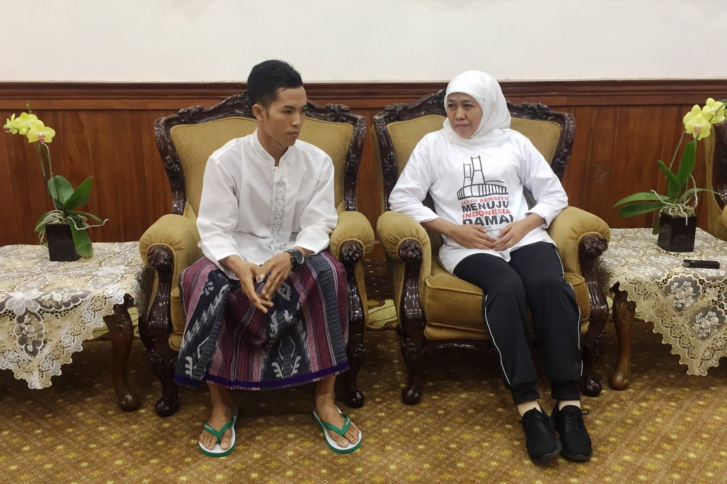 Agus Joging sambil Berselawat dari Pasuruan ke Surabaya