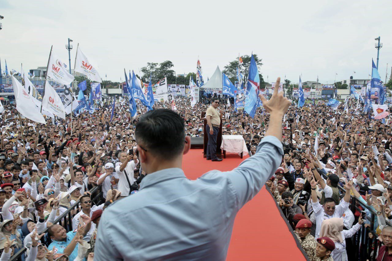 AHY Hadiri Kampanye Akbar Prabowo-Sandi di Bandung