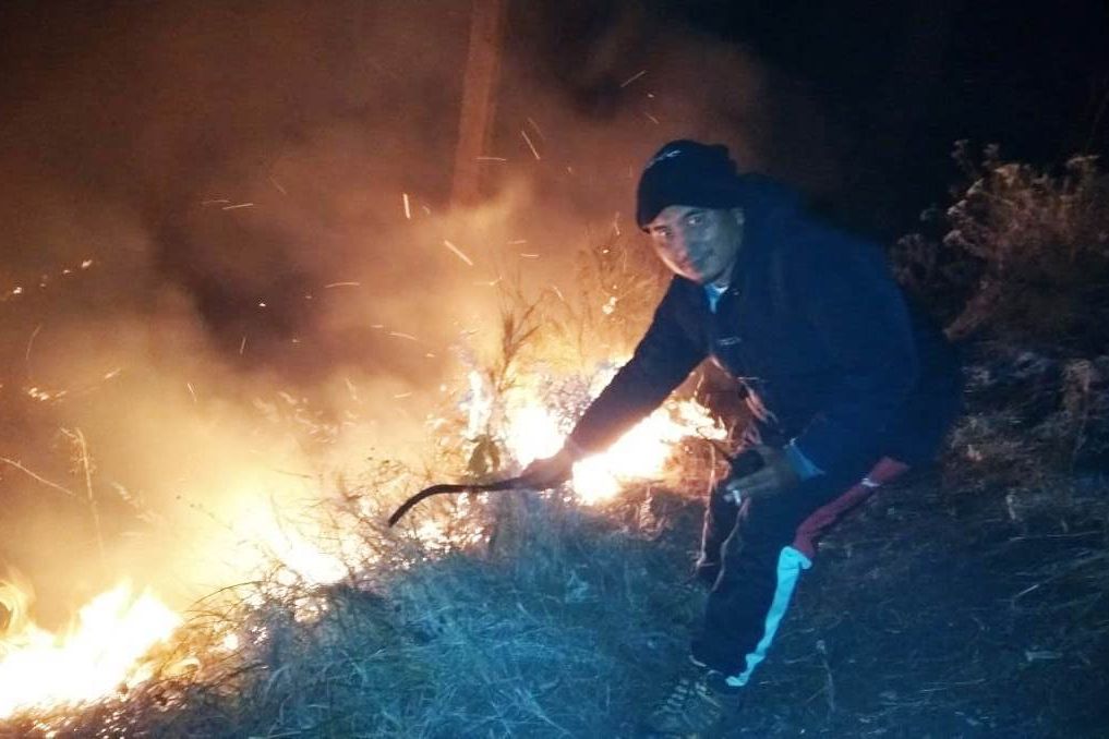 Kawasan Hutan Lereng Semeru Terbakar