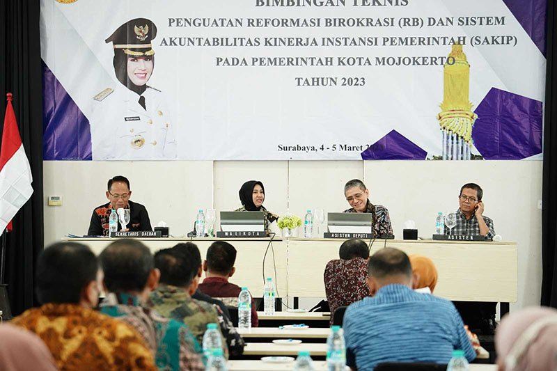 Penguatan Reformasi Birokrasi dan SAKIP, Pemkot Mojokerto Gelar Bimtek