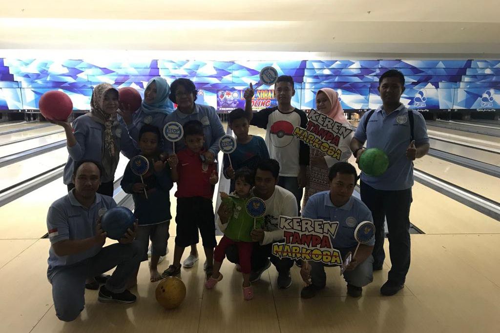 BNNK Surabaya Sisipkan Sosialisasi P4GN di Laga Sobat Boling
