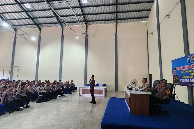 BPJS Ketenagakerjaan Sosialisasi Manfaat BPU ke 235 Bhabinkamtibmas se-Kabupaten Mojokerto