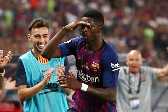 Dembele Bintang Kemenangan Barcelona di Ajang Super Spanyol
