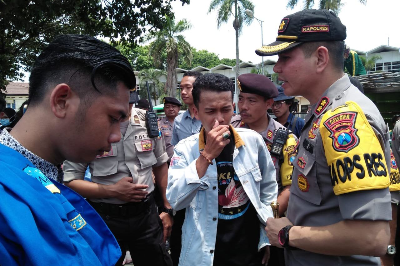 Demo PMII Tuntut Reforma Agraria di Jember Berujung Ricuh