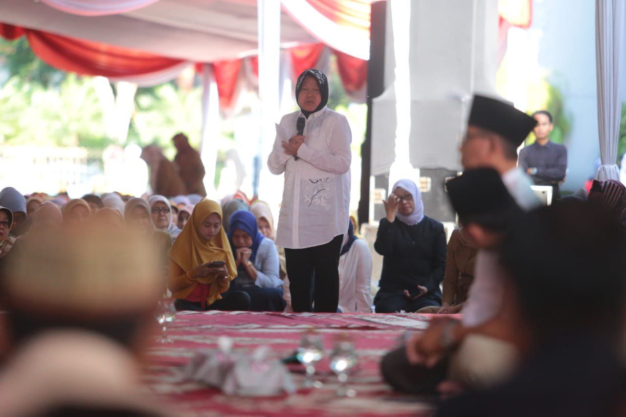 Cegah Corona, Ini Pesan Risma Saat Doa Bersama
