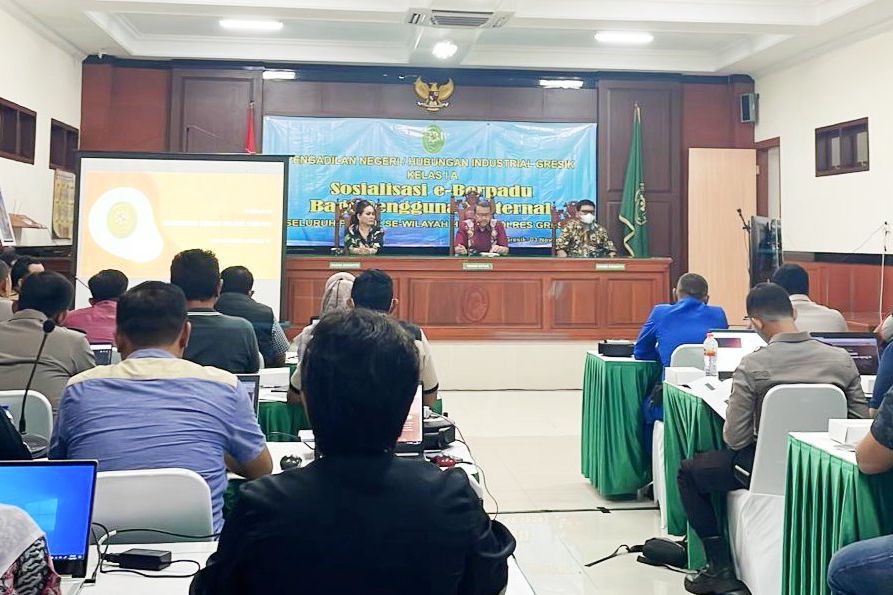 Maksimalkan Penggunaan E-Berpadu, PN Gresik Gelar Pelatihan bagi Penyidik