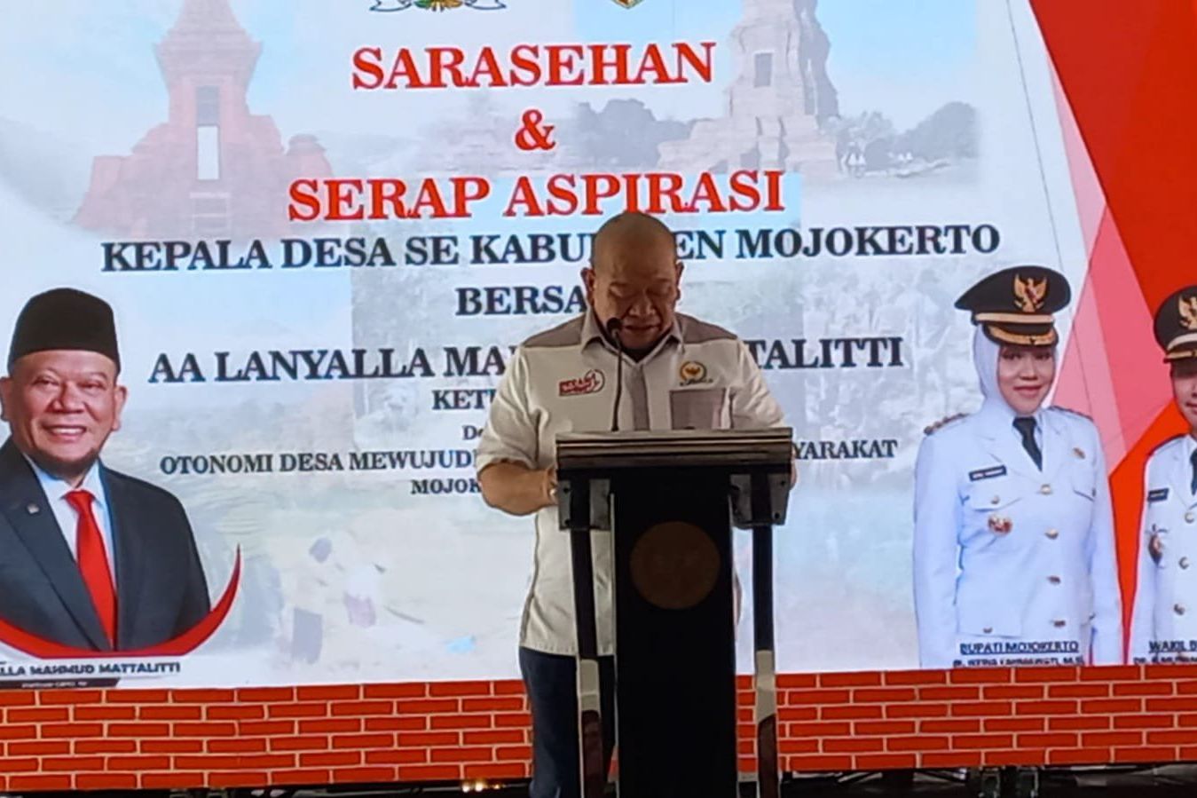 Kades se Kabupaten Mojokerto Ajukan 7 Usulan ke DPD RI La Nyalla