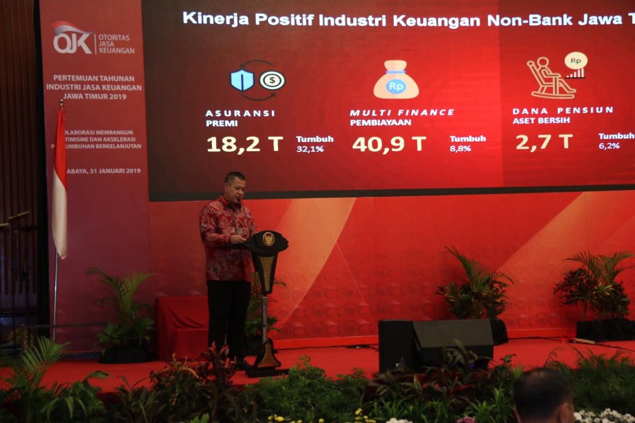 Kinerja Industri Jasa Keuangan Jatim Tumbuh Positif Tahun 2018