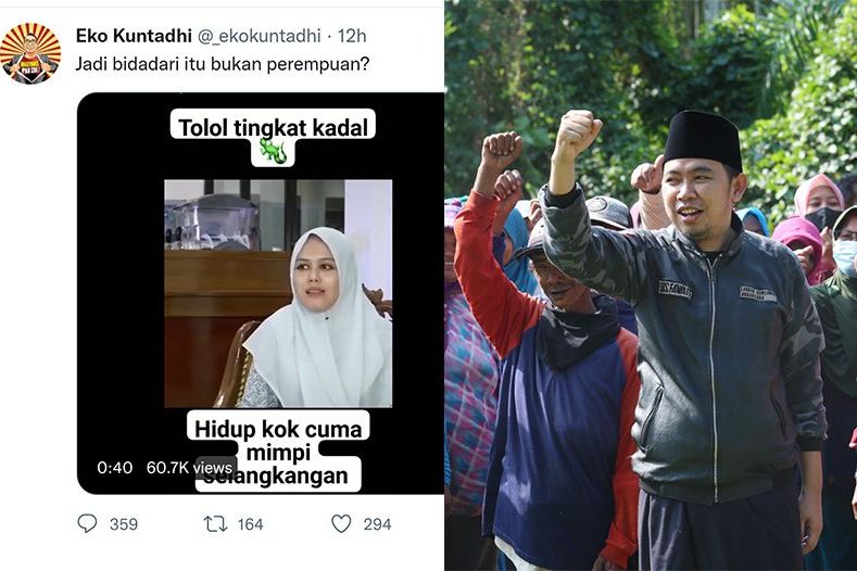 Eko Kuntadhi Hina Ning Imaz Lirboyo, Laskar Sholawat Nusantara: Tindakannya Eko Tidak Berakhlak