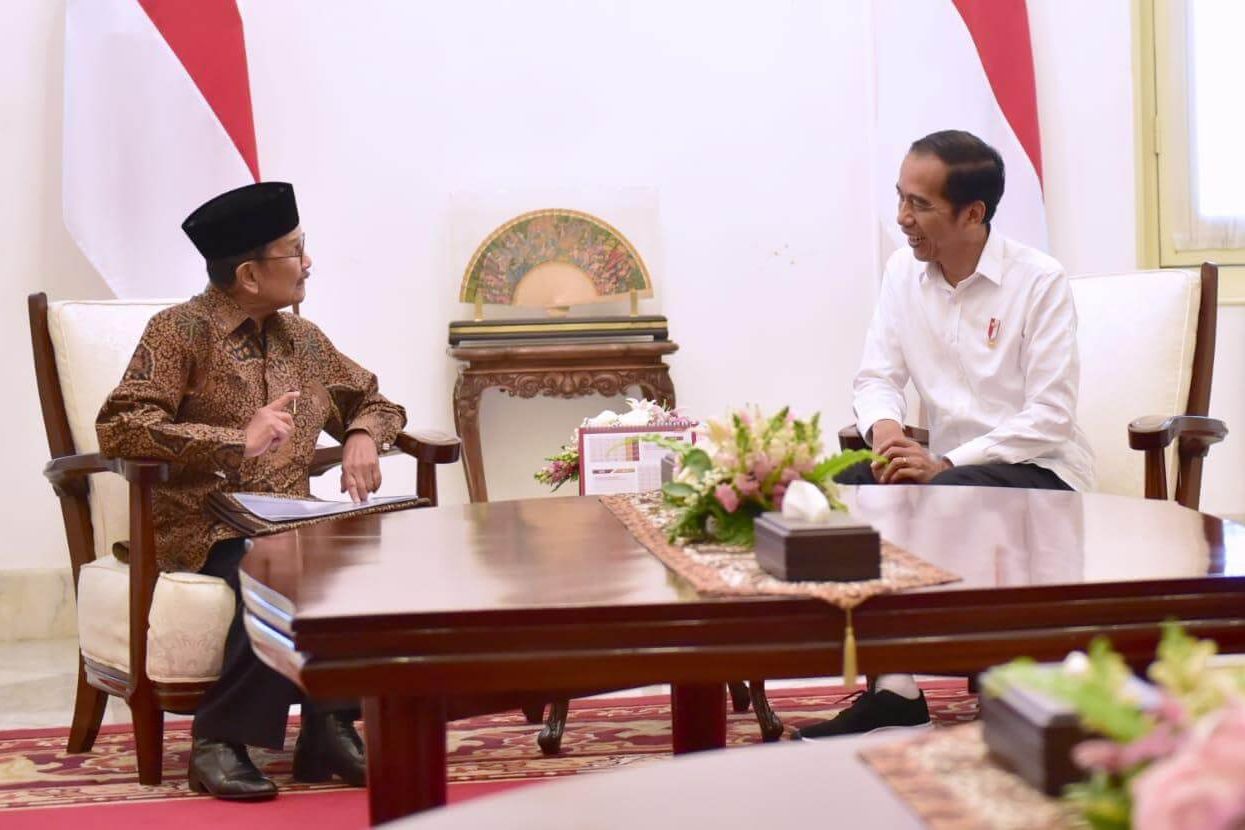 Bertemu Presiden Jokowi di Istana Merdeka, Begini Harapan Habibie