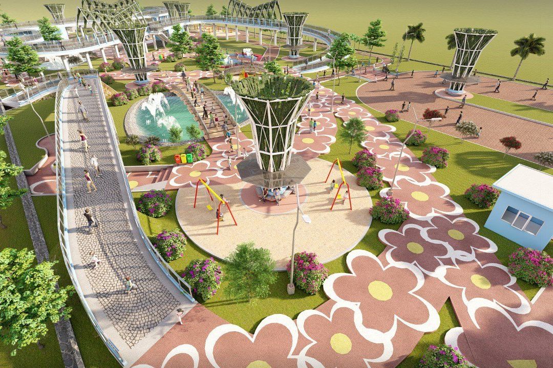 Ada Fasilitas <em>Jogging Track</em> Melayang di Taman Harmoni Keputih
