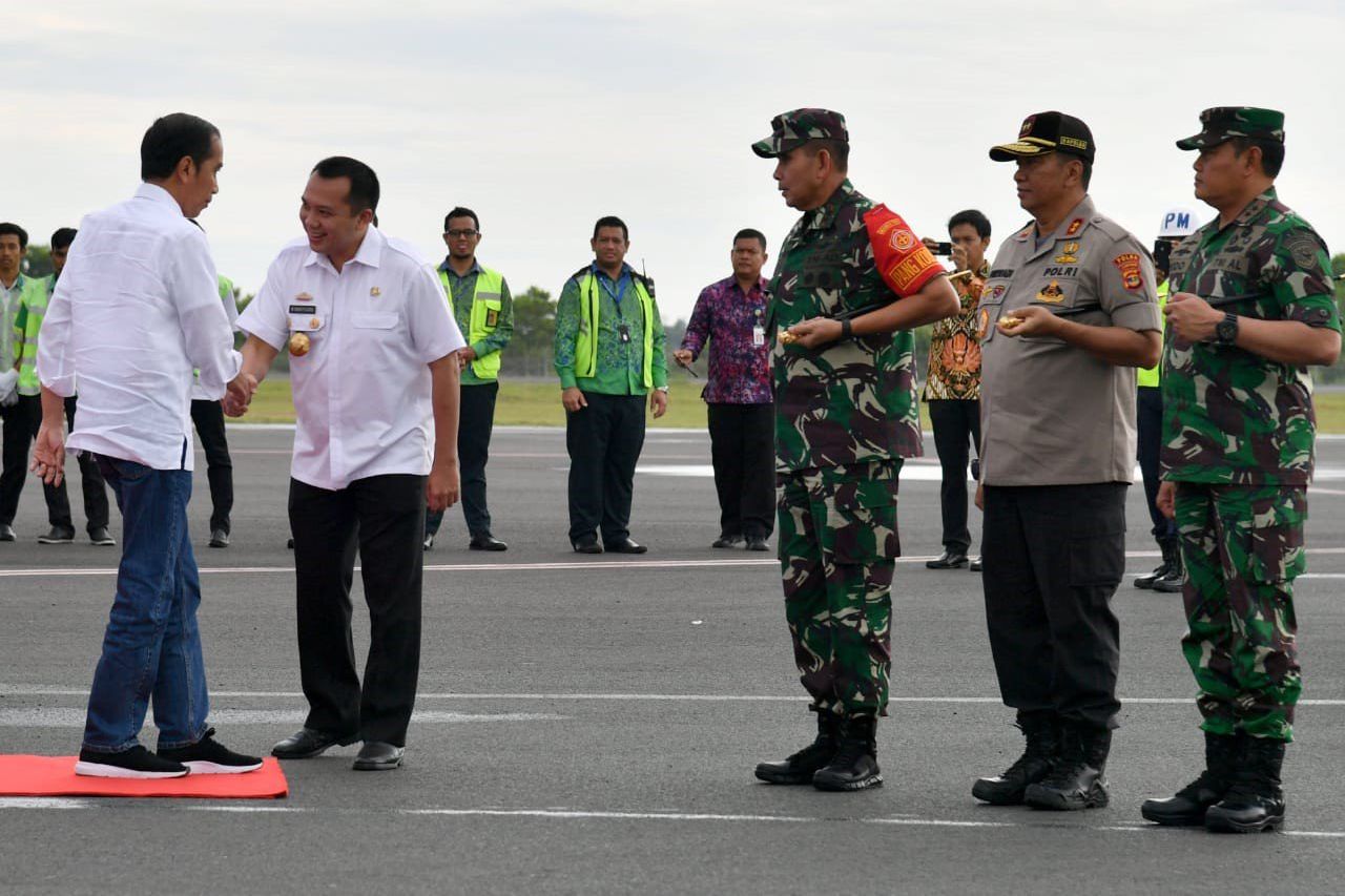 Presiden Tinjau Lokasi Terdampak Tsunami di Lampung