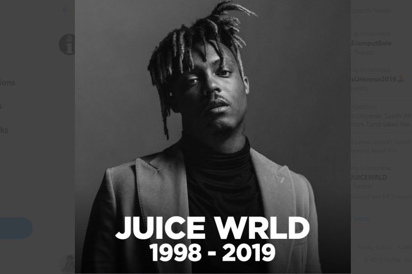 Rapper Juice WRLD Meninggal, Penyebab Kematian Masih Misterius