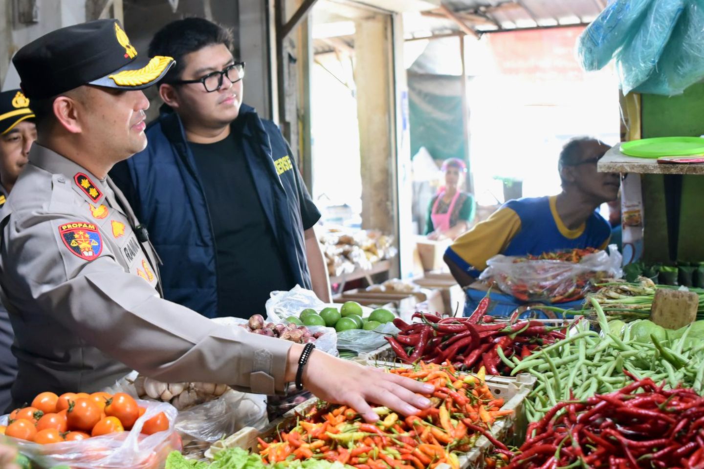 Harga Cabai Tembus Rp90 Ribu Jelang Lebaran, Polres Gresik Pastikan Stok Aman
