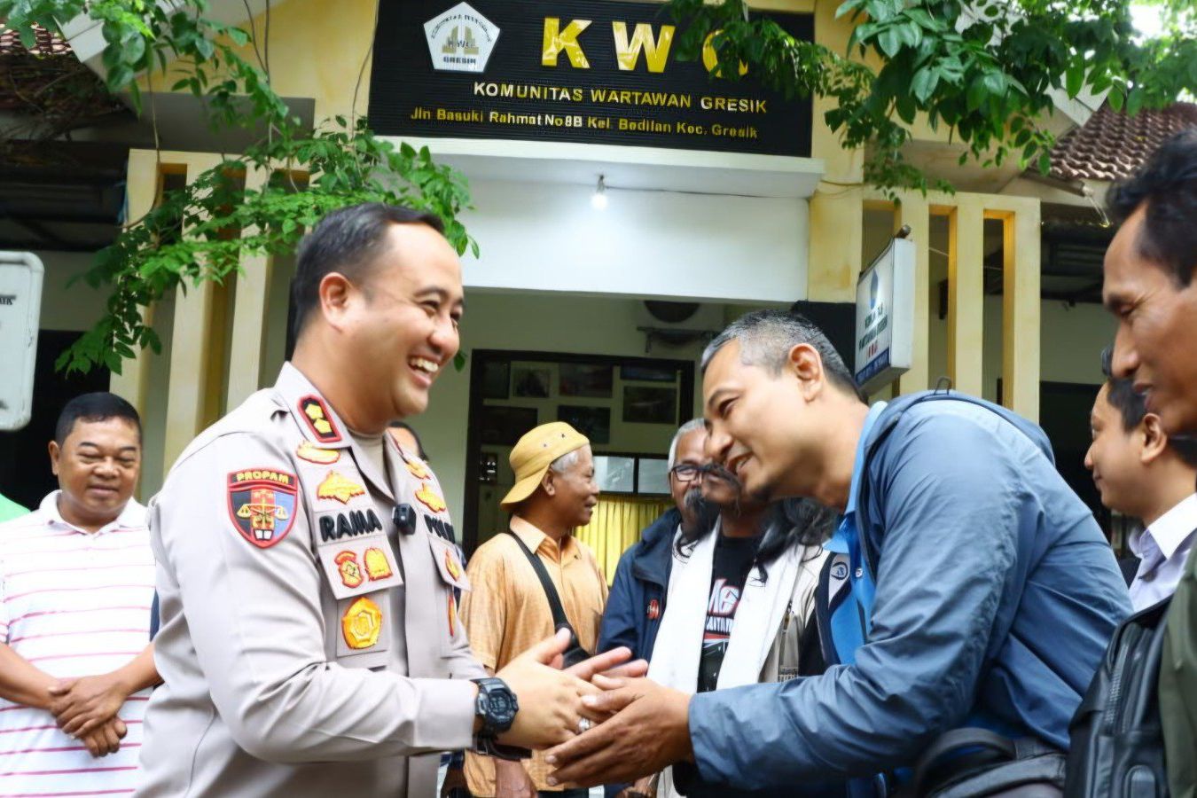 Perkuat Sinergitas, Kapolres Gresik AKBP Ramadhan Nasution Sambangi Markas KWG
