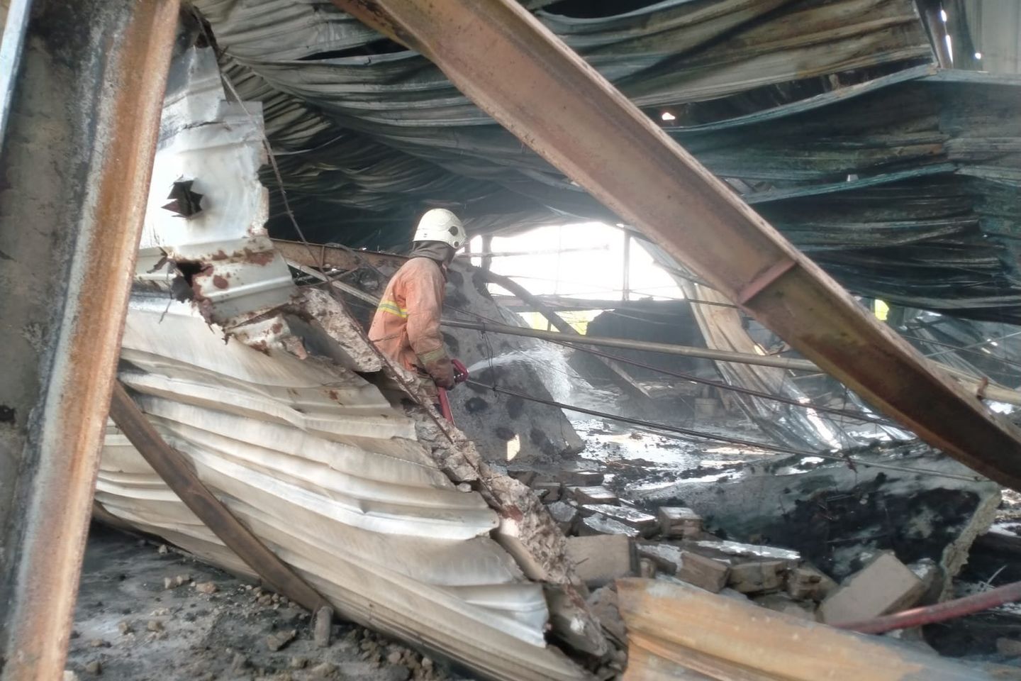 Kandang Ternak Ayam di Jatirejo Mojokerto Terbakar