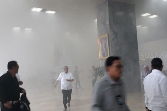 Gedung DPR RI Kebakaran