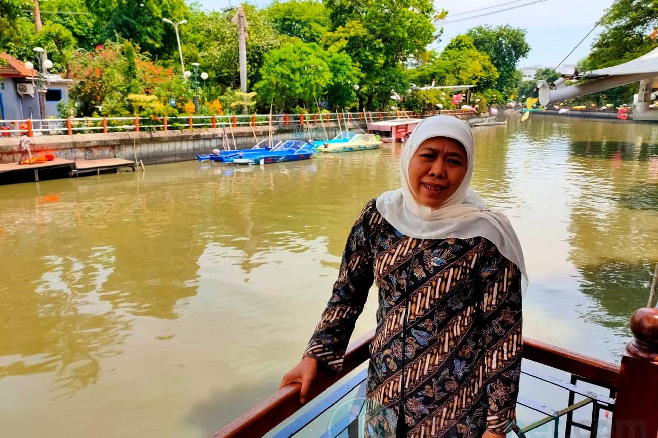 Khofifah Anggap Pendangkalan Kalimas Salah Urus