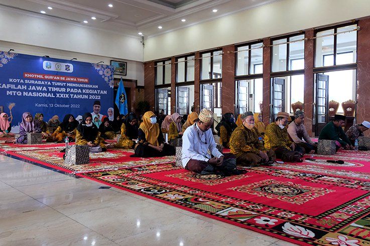 Dukung Kafilah Jatim di MTQ Nasional XXIX, Pemkot Surabaya Gelar Khotmil Quran