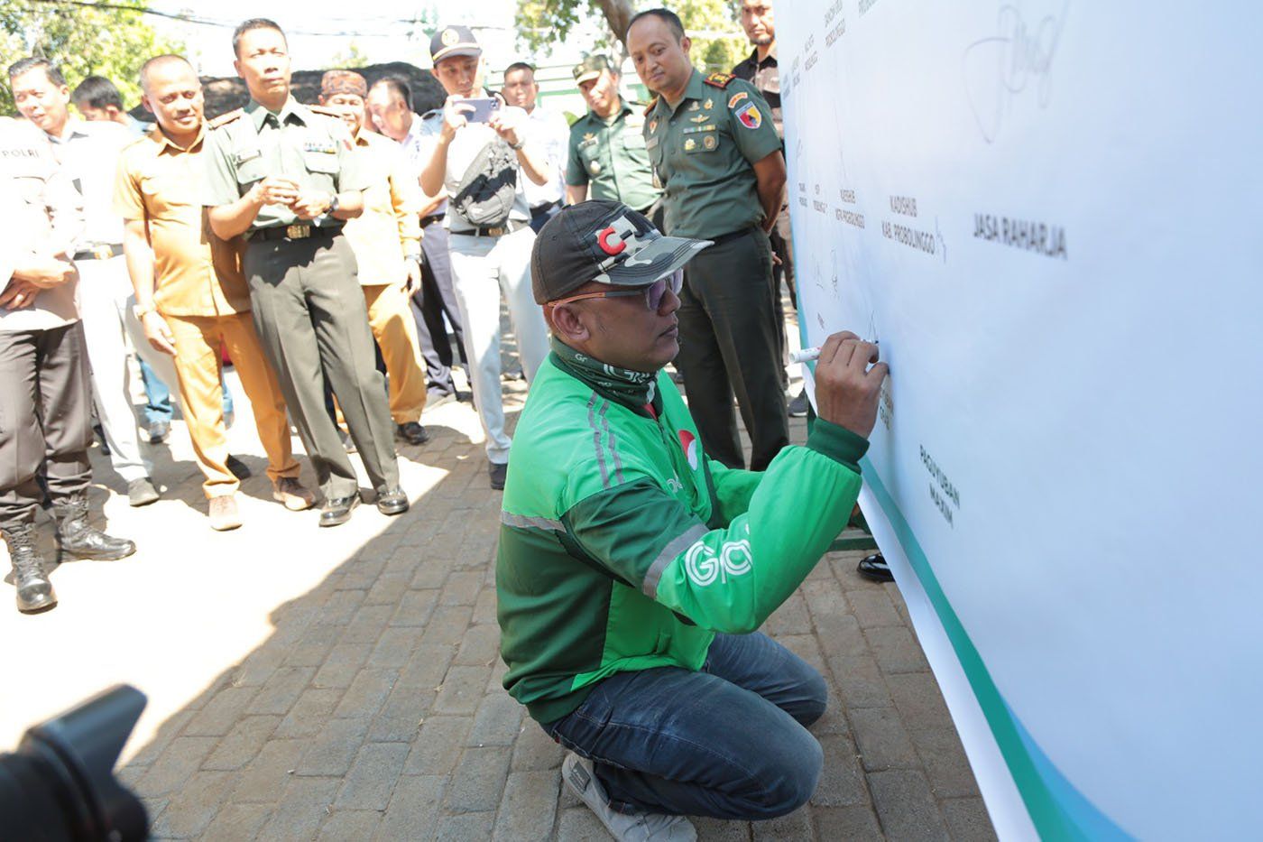 Dandim 0820 Probolinggo, Kumpulkan Ojol untuk Jaga Kondusifitas Jelang Pemilu 2024