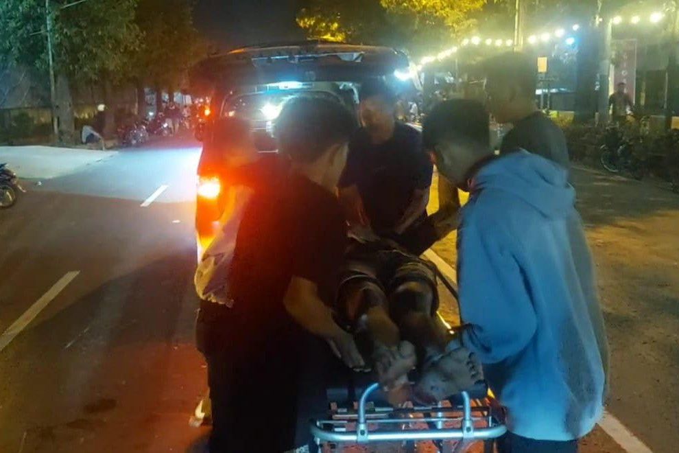 4 Motor Terlibat Lakalantas Beruntun di Mojosari, 2 Tewas dan 2 Luka Berat