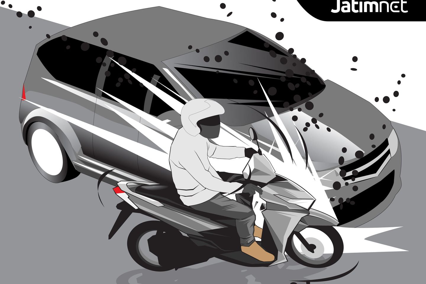 Senggol Dump Truk, Warga Mojokerto Meninggal di Lokasi